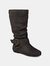Journee Collection Women's Wide Calf Shelley-6 Boot - Grey