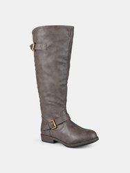 Journee Collection Women's Wide Calf Spokane Boot - Taupe