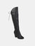 Journee Collection Women's Wide Calf Spritz-P Boot - Black