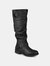 Journee Collection Women's Wide Calf Stormy Boot - Black