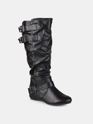 Journee Collection Women's Wide Calf Tiffany Boot - Black