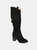 Journee Collection Women's Wide Width Extra Wide Calf Aneil Boot - Black
