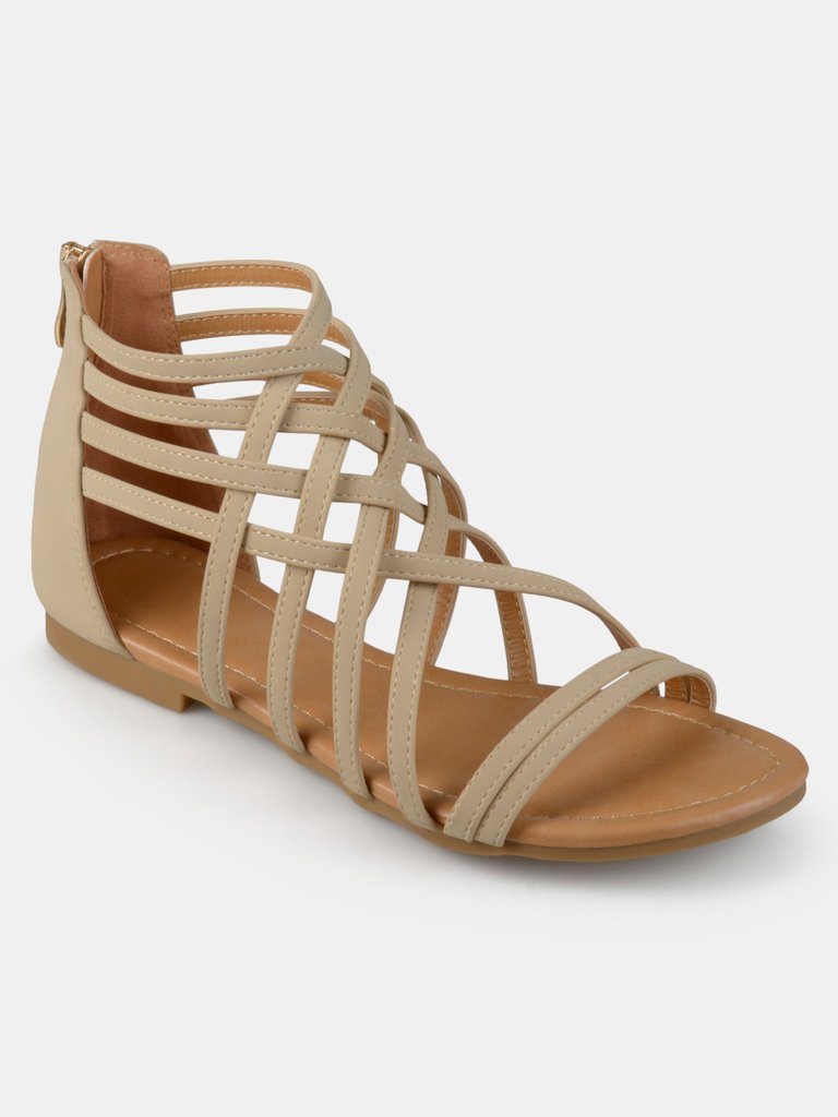 Journee Collection Women's Wide Width Hanni Sandal - Nude