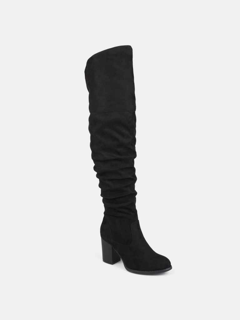 Journee Collection Women's Wide Width Kaison Boot - Black