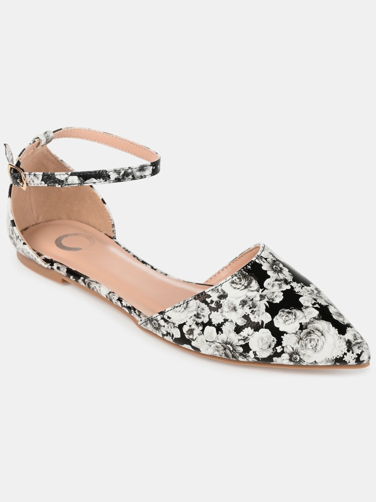 Journee Collection Women's Wide Width Reba Flat - Floral