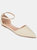 Journee Collection Women's Wide Width Reba Flat - Bone