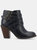 Journee Collection Women's Wide Width Strap Bootie