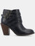 Journee Collection Women's Wide Width Strap Bootie