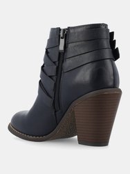 Journee Collection Women's Wide Width Strap Bootie