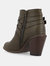 Journee Collection Women's Wide Width Strap Bootie