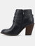 Journee Collection Women's Wide Width Strap Bootie