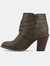 Journee Collection Women's Wide Width Strap Bootie