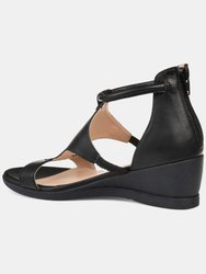 Journee Collection Women's Wide Width Trayle Sandal Wedge