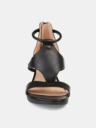 Journee Collection Women's Wide Width Trayle Sandal Wedge