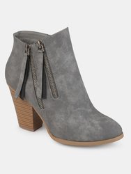 Journee Collection Women's Wide Width Vally Bootie - Grey