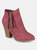 Journee Collection Women's Wide Width Vally Bootie - Wine