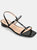 Journee Collection Women's Zaidda Sandal - Black