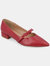 Women's Cait Wide Width Flats - Red