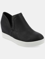 Women's Cardi Wide Width Sneaker Wedge - Black