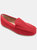 Women's Comfort Wide Width Halsey Loafer  - Red