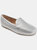 Women's Comfort Wide Width Halsey Loafer  - Silver