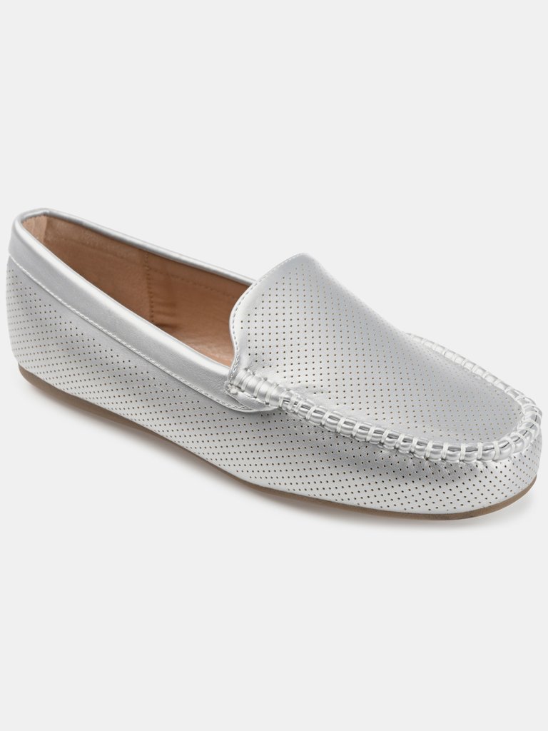 Women's Comfort Wide Width Halsey Loafer  - Silver