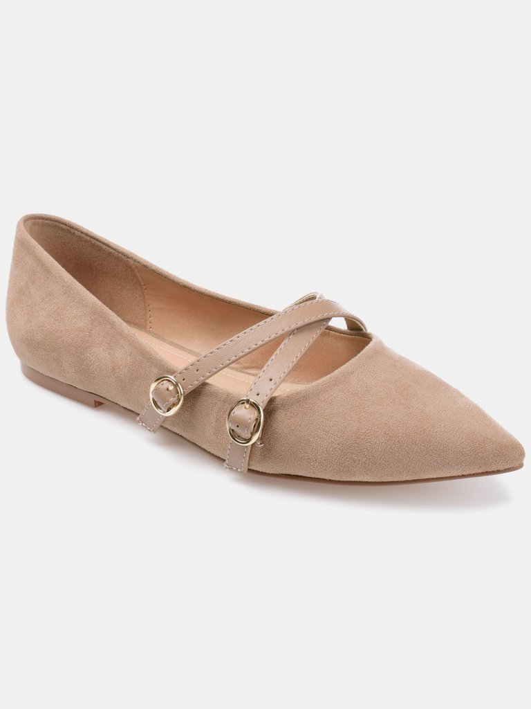 Women's Patricia Wide Width Flat - Taupe