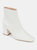 Women's Tru Comfort Foam Wide Width Haylinn Leather Booties - White