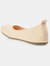 Women's Tru Comfort Foam Wide Width Jersie Foldable Flat - Tan/Taupe