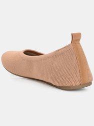 Women's Tru Comfort Foam Wide Width Jersie Foldable Flat - Tan/Taupe