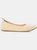 Women's Tru Comfort Foam Wide Width Jersie Foldable Flat - Tan/Taupe