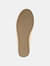 Women's Tru Comfort Foam Wide Width Jersie Foldable Flat - Tan/Taupe