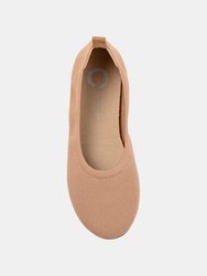 Women's Tru Comfort Foam Wide Width Jersie Foldable Flat - Tan/Taupe