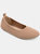 Women's Tru Comfort Foam Wide Width Jersie Foldable Flat - Tan/Taupe - Tan