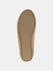 Women's Tru Comfort Foam Wide Width Jersie Foldable Flat - Tan/Taupe