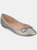 Women's Vika Wide Width Flat - Pewter