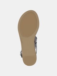 Women's Wide Width Lavine Sandals - Tan/Taupe/White