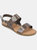 Women's Wide Width Lavine Sandals - Tan/Taupe/White - Taupe