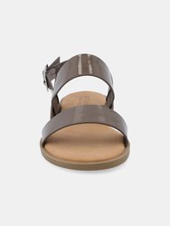 Women's Wide Width Lavine Sandals - Tan/Taupe/White