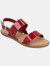 Women's Wide Width Lavine Sandals - Red