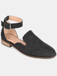 Women's Wide Width Loreta Flat - Black