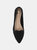 Women's Wide Width Mindee Flat - Black