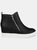 Women's Wide Width Pennelope Sneaker Wedge - Black