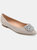 Women's Wide Width Renzo Flat - Grey