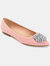 Women's Wide Width Renzo Flat - Pink