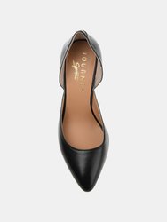 Journee Signature Women's Genuine Leather Jillian Pump