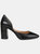 Journee Signature Women's Genuine Leather Jillian Pump