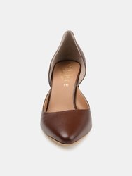 Journee Signature Women's Genuine Leather Jillian Pump