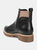 Journee Signature Women's Genuine Leather Tru Comfort Foam Bristol Bootie