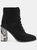 Journee Signature Women's Genuine Leather Tru Comfort Foam Edda Bootie